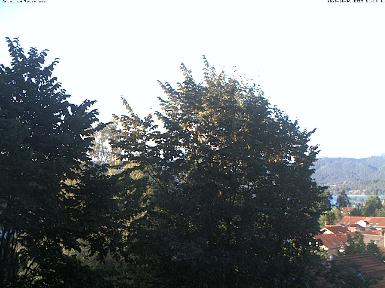 Archiv Foto Webcam Gmund am Tegernsee - Blick nach Süden