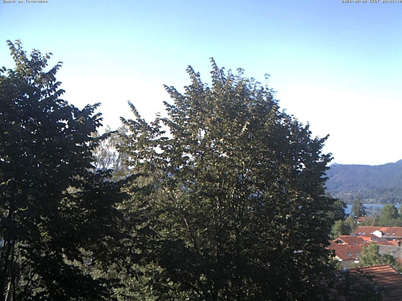 Archiv Foto Webcam Gmund am Tegernsee - Blick nach Süden