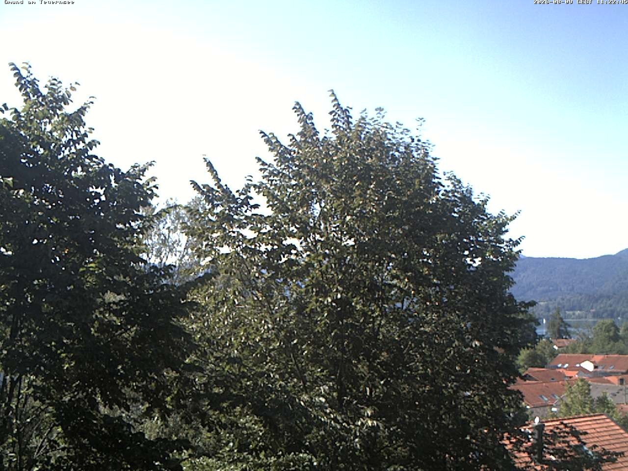 Archiv Foto Webcam Gmund am Tegernsee - Blick nach Süden