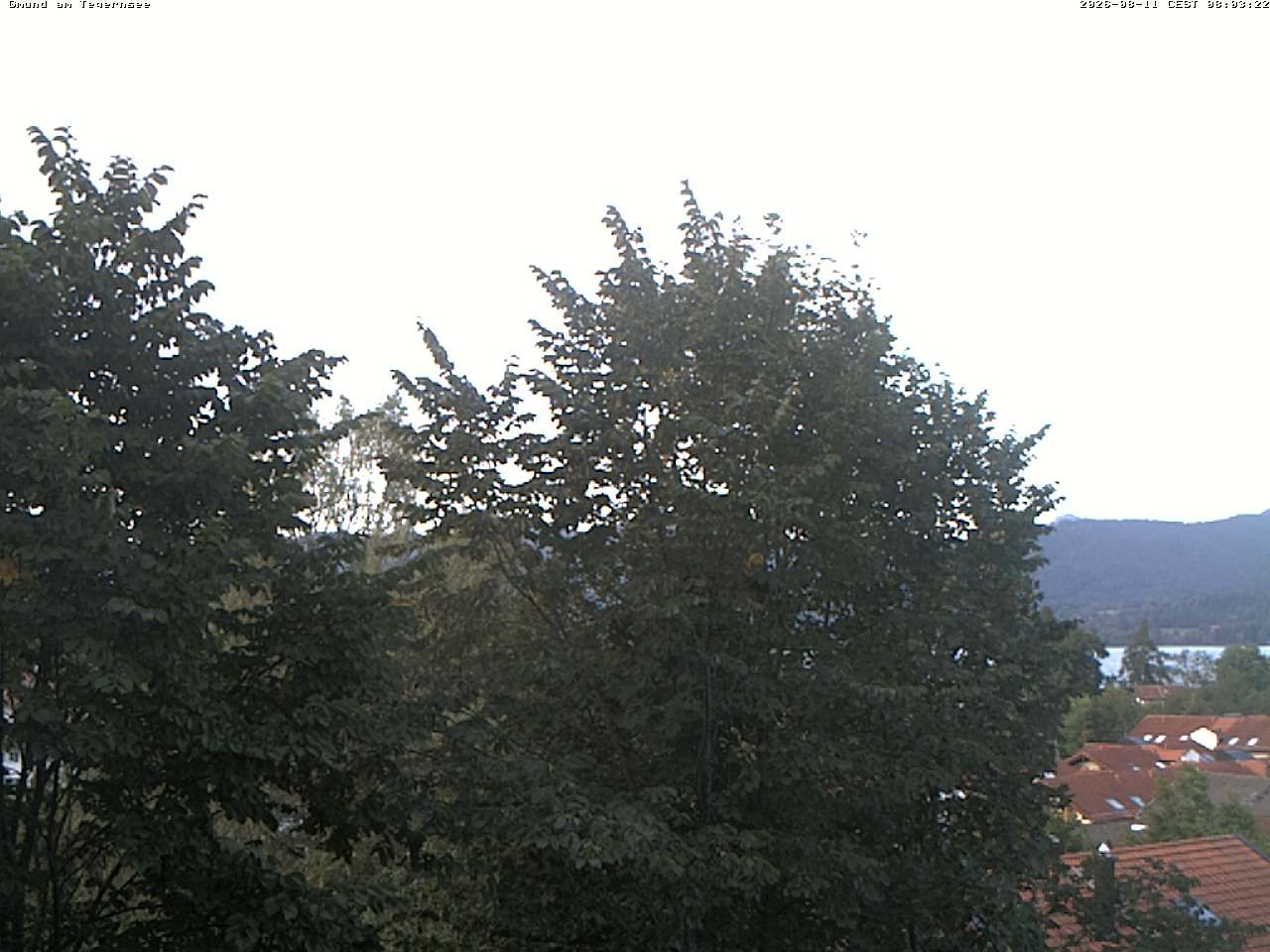 Archiv Foto Webcam Gmund am Tegernsee - Blick nach Süden
