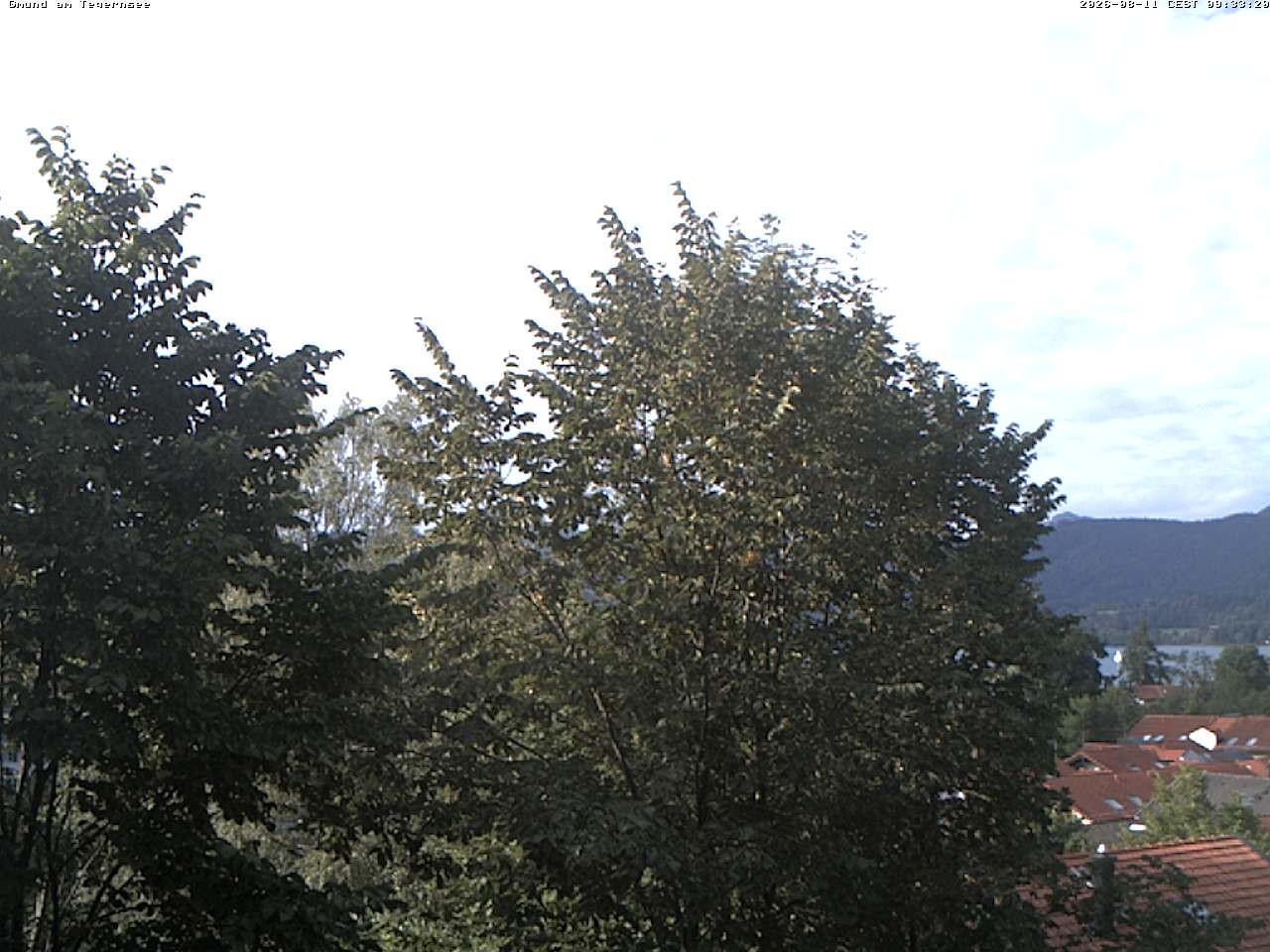 Archiv Foto Webcam Gmund am Tegernsee - Blick nach Süden
