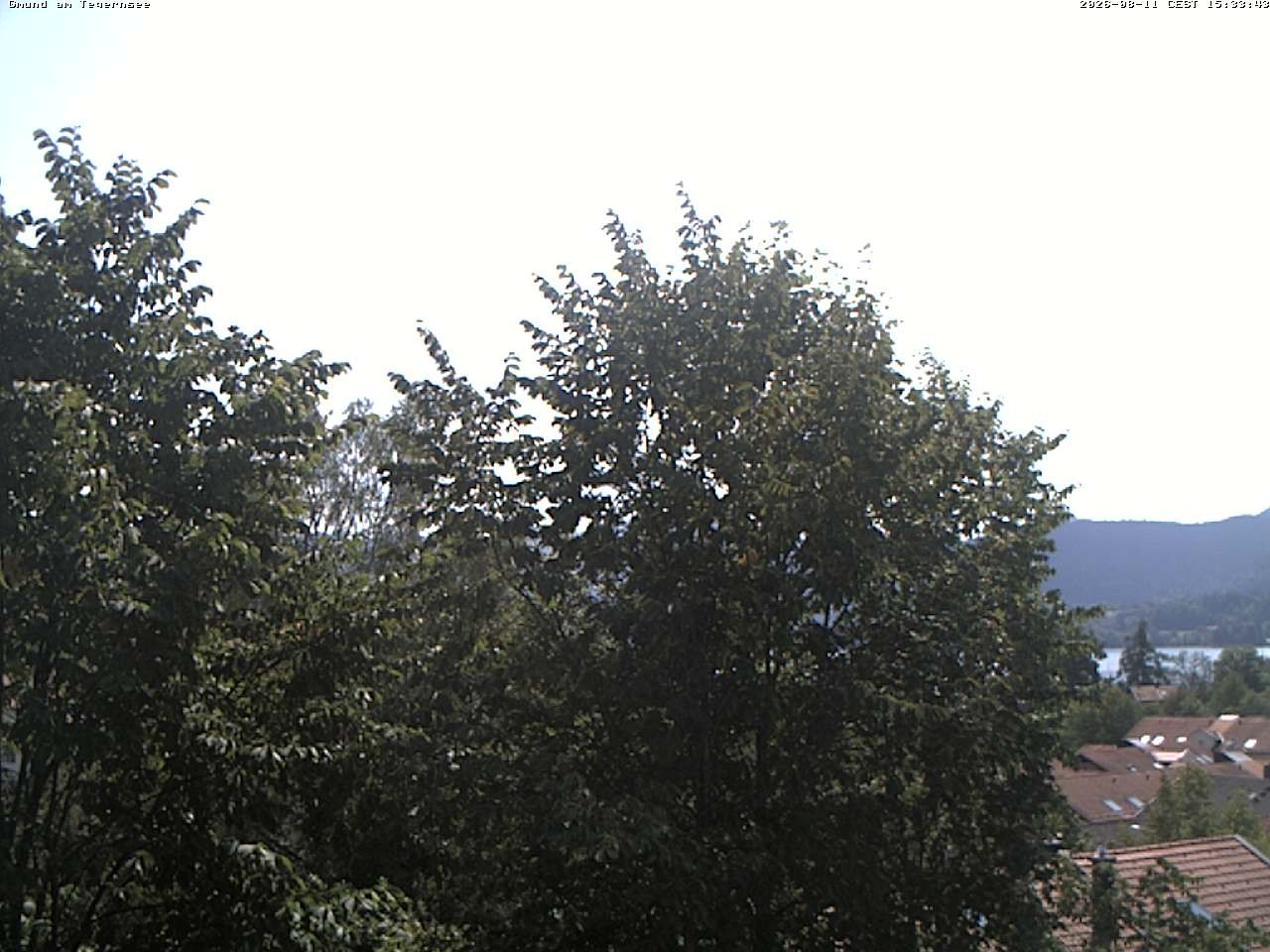Archiv Foto Webcam Gmund am Tegernsee - Blick nach Süden