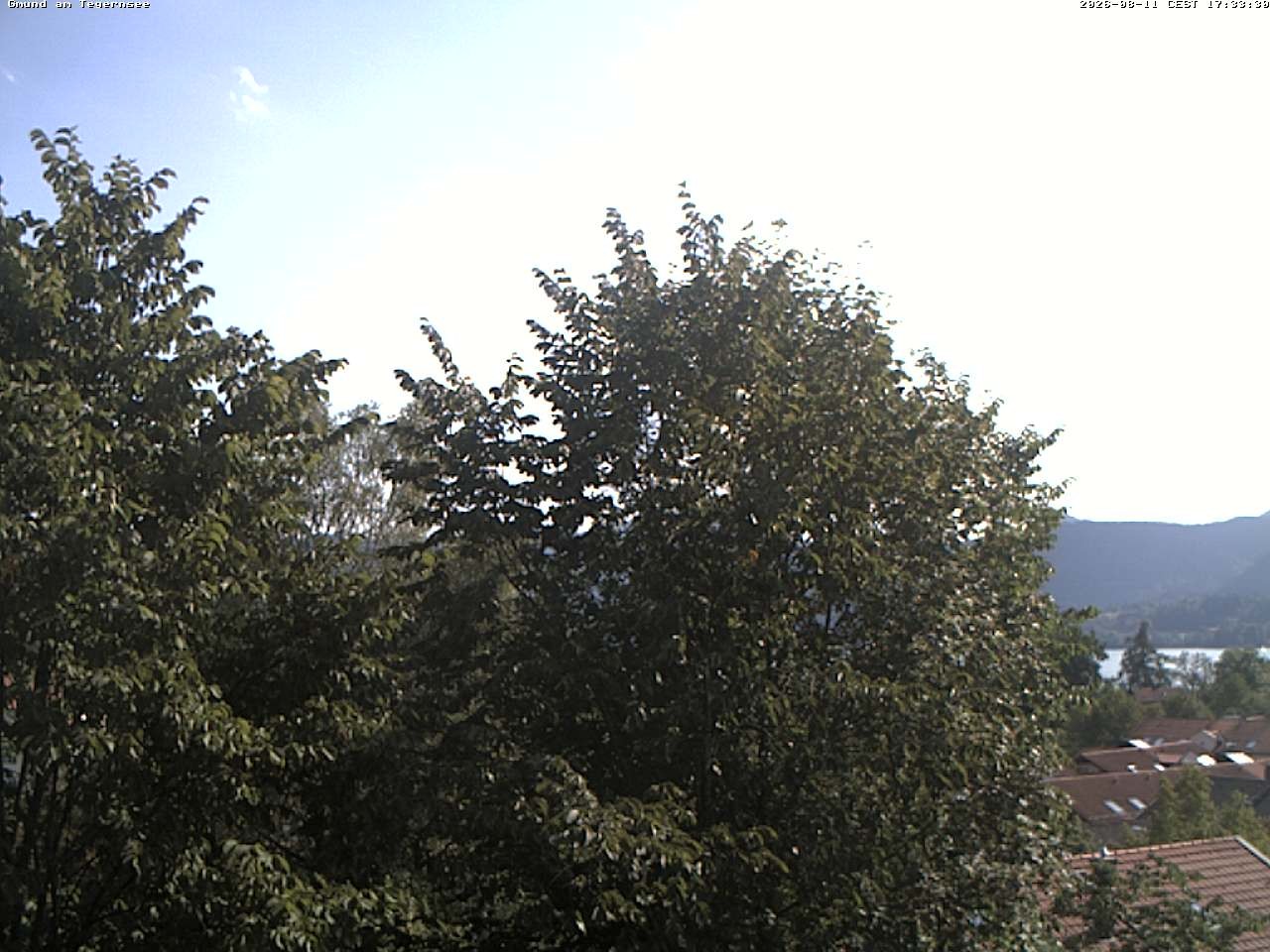 Archiv Foto Webcam Gmund am Tegernsee - Blick nach Süden