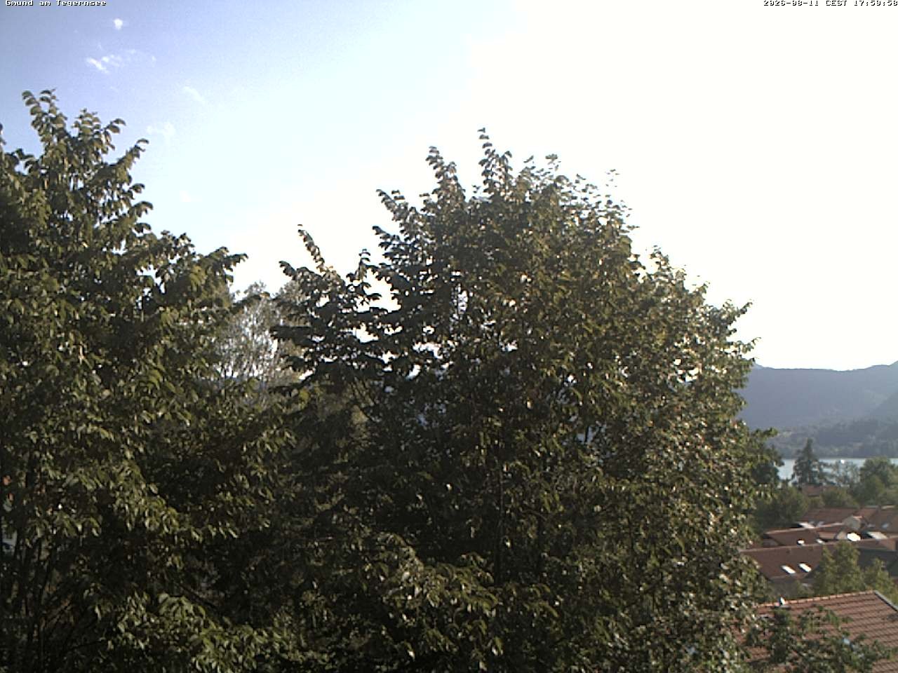 Archiv Foto Webcam Gmund am Tegernsee - Blick nach Süden