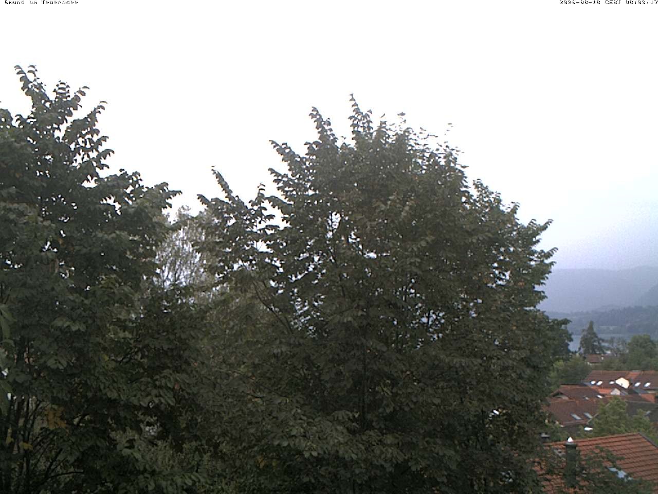 Archiv Foto Webcam Gmund am Tegernsee - Blick nach Süden