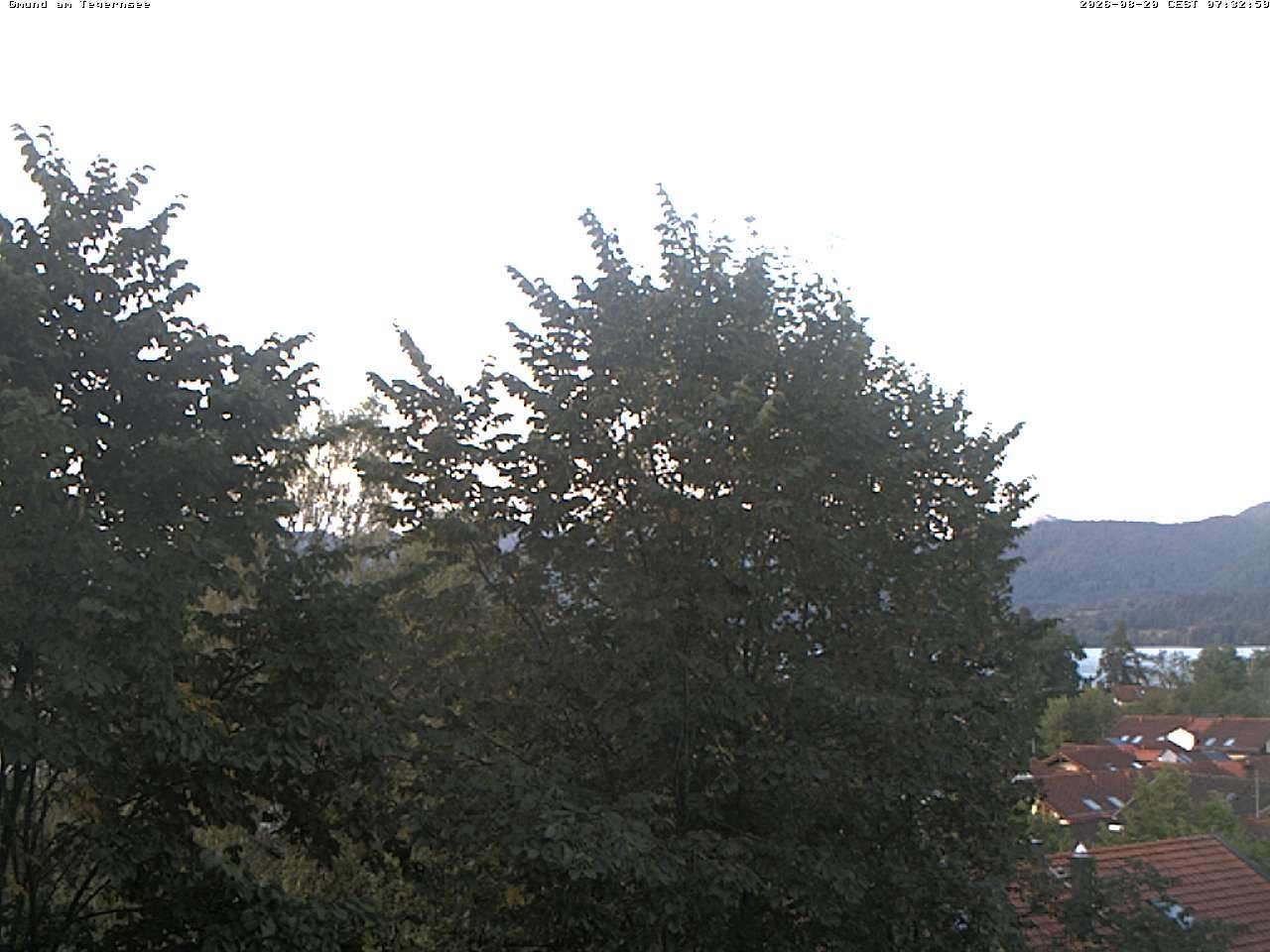 Archiv Foto Webcam Gmund am Tegernsee - Blick nach Süden