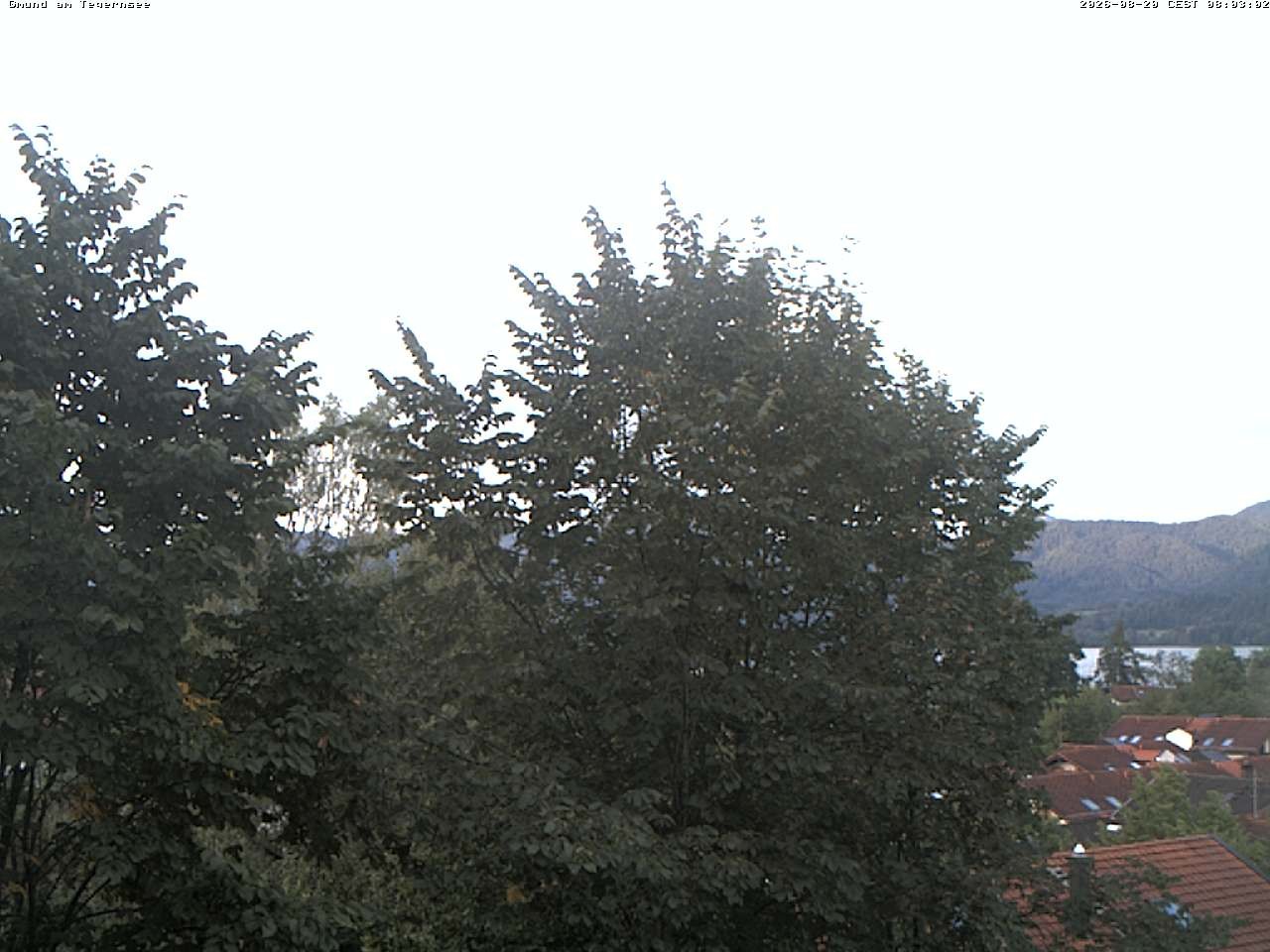 Archiv Foto Webcam Gmund am Tegernsee - Blick nach Süden