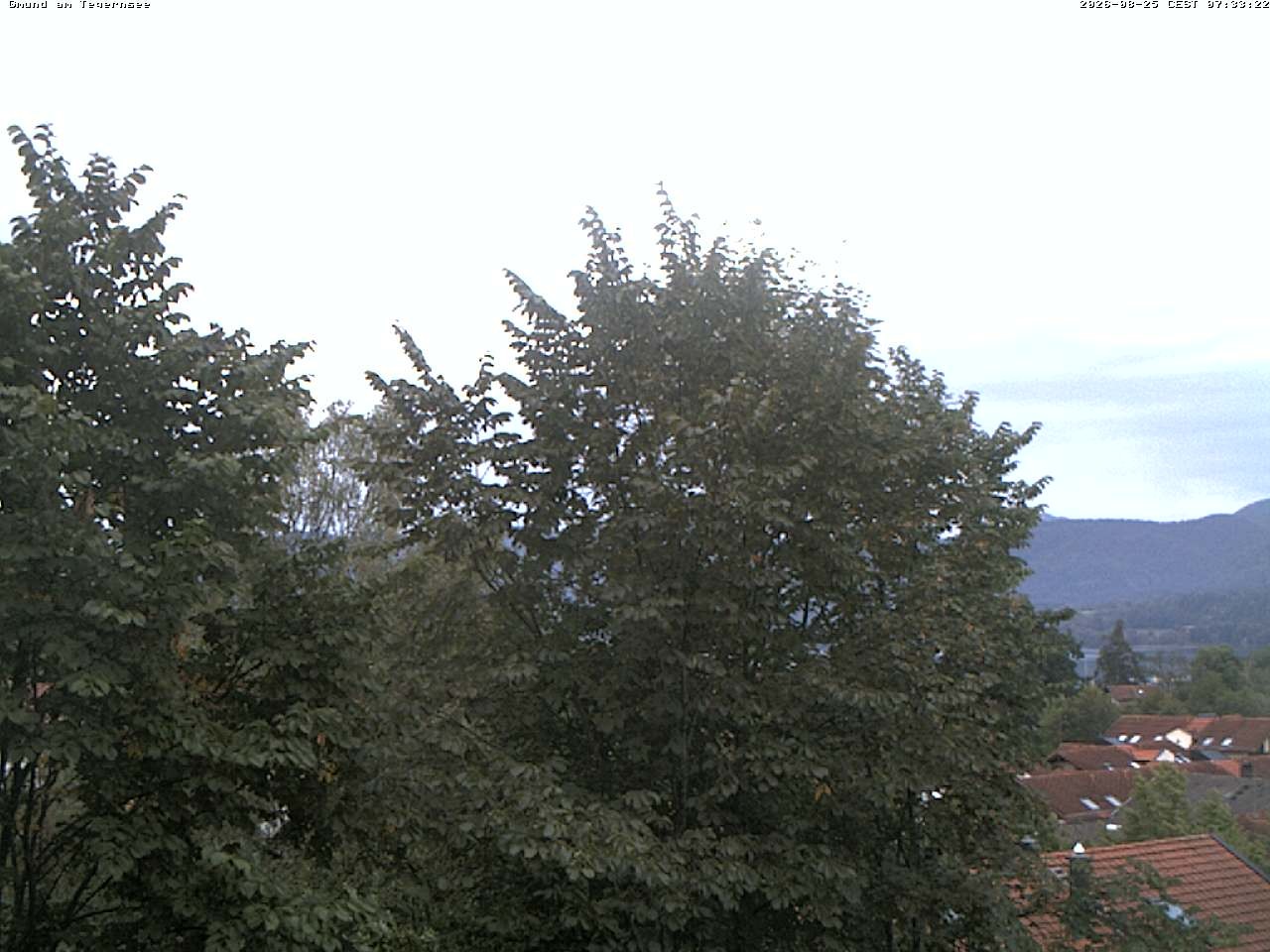 Archiv Foto Webcam Gmund am Tegernsee - Blick nach Süden