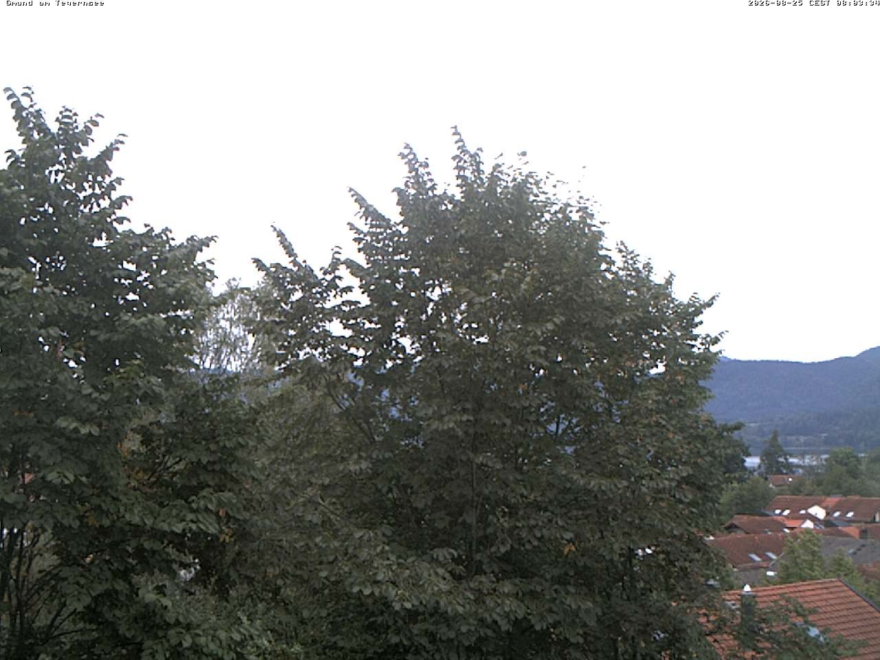 Archiv Foto Webcam Gmund am Tegernsee - Blick nach Süden
