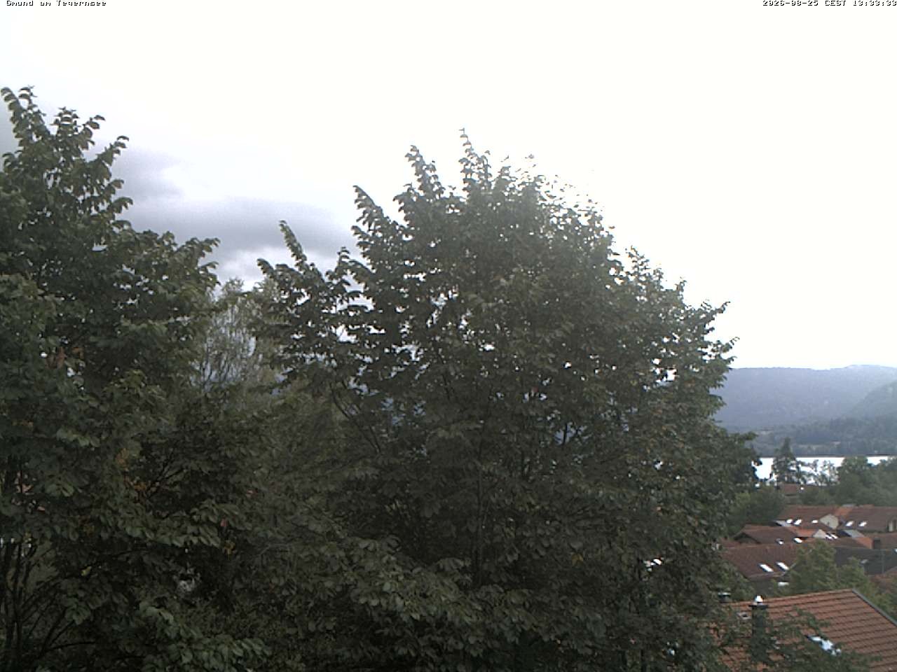 Archiv Foto Webcam Gmund am Tegernsee - Blick nach Süden