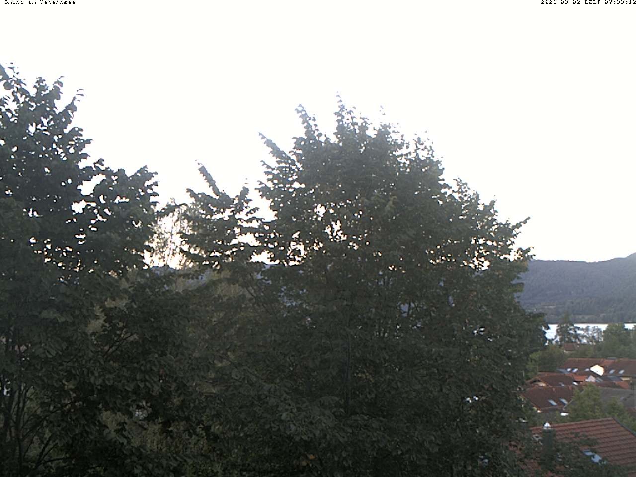 Archiv Foto Webcam Gmund am Tegernsee - Blick nach Süden