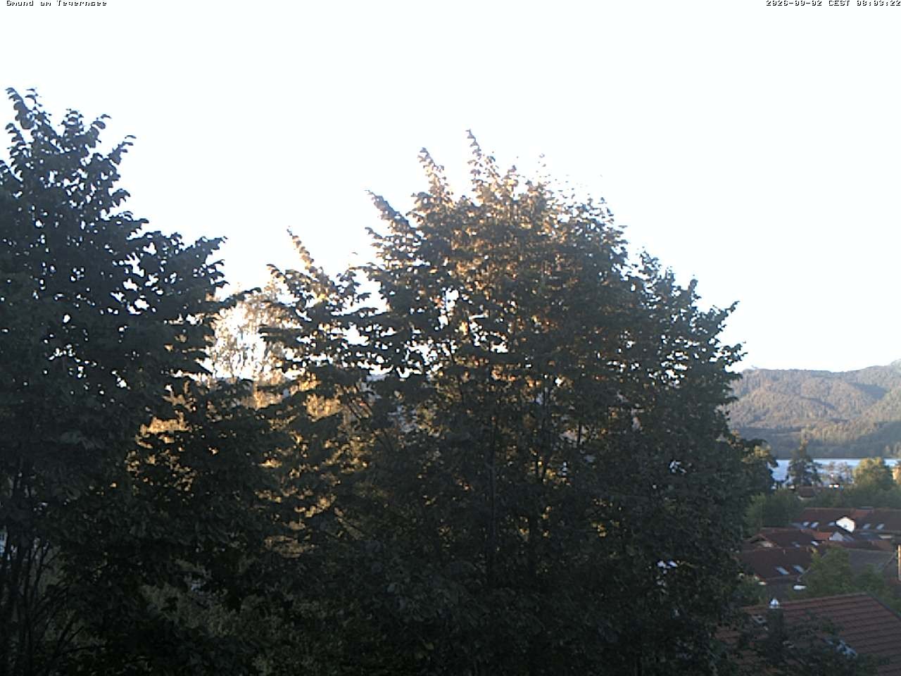 Archiv Foto Webcam Gmund am Tegernsee - Blick nach Süden