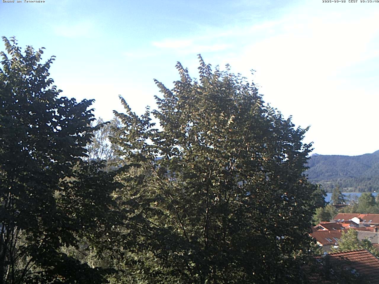 Archiv Foto Webcam Gmund am Tegernsee - Blick nach Süden