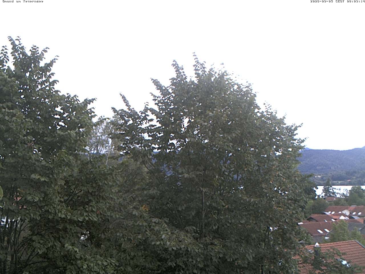 Archiv Foto Webcam Gmund am Tegernsee - Blick nach Süden