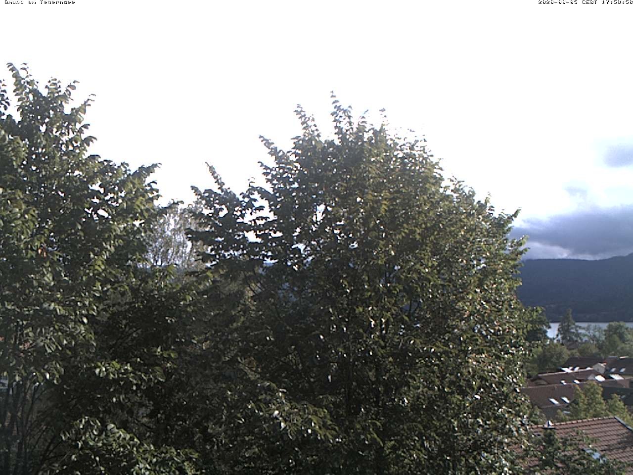Archiv Foto Webcam Gmund am Tegernsee - Blick nach Süden