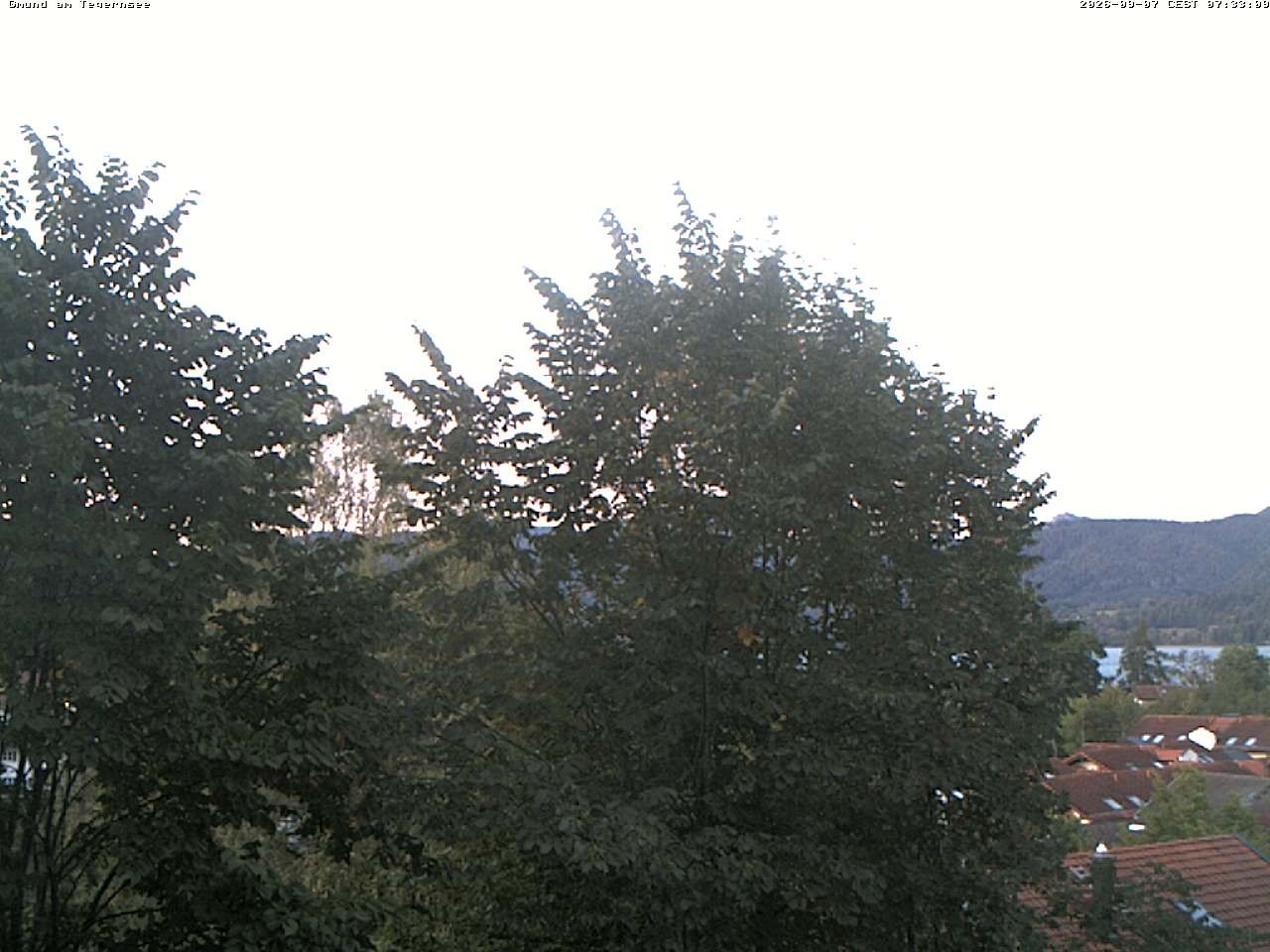 Archiv Foto Webcam Gmund am Tegernsee - Blick nach Süden