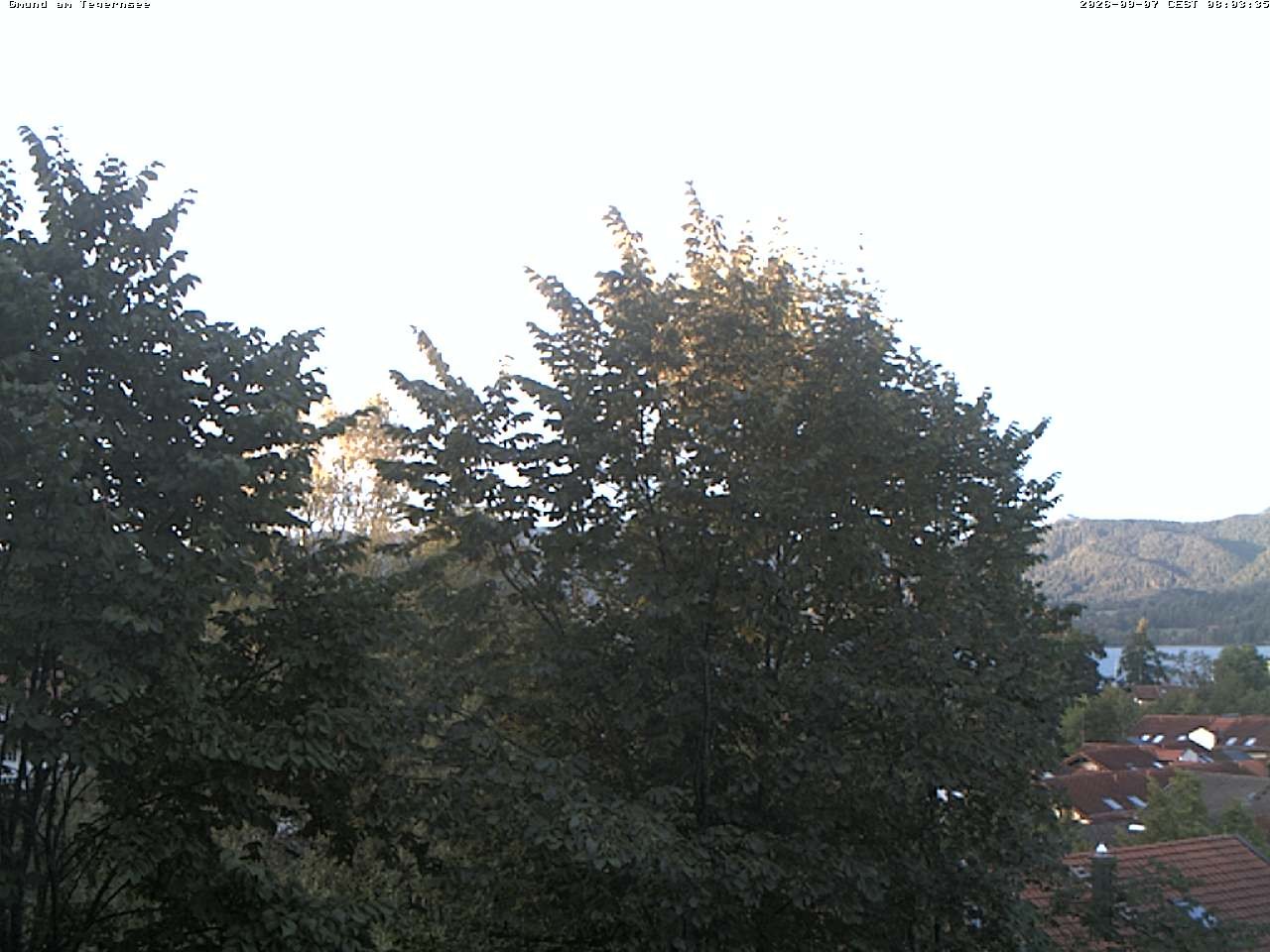 Archiv Foto Webcam Gmund am Tegernsee - Blick nach Süden