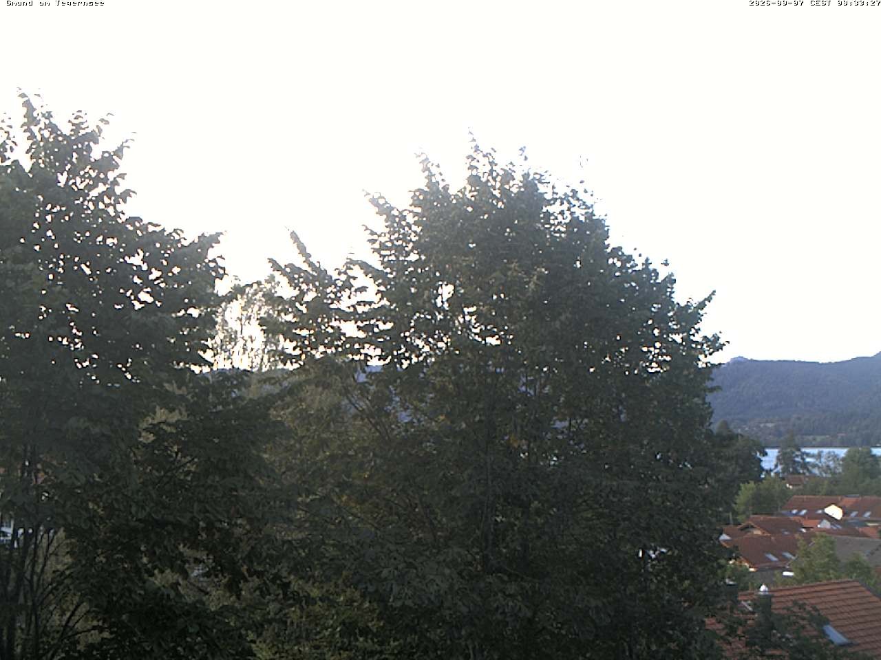 Archiv Foto Webcam Gmund am Tegernsee - Blick nach Süden