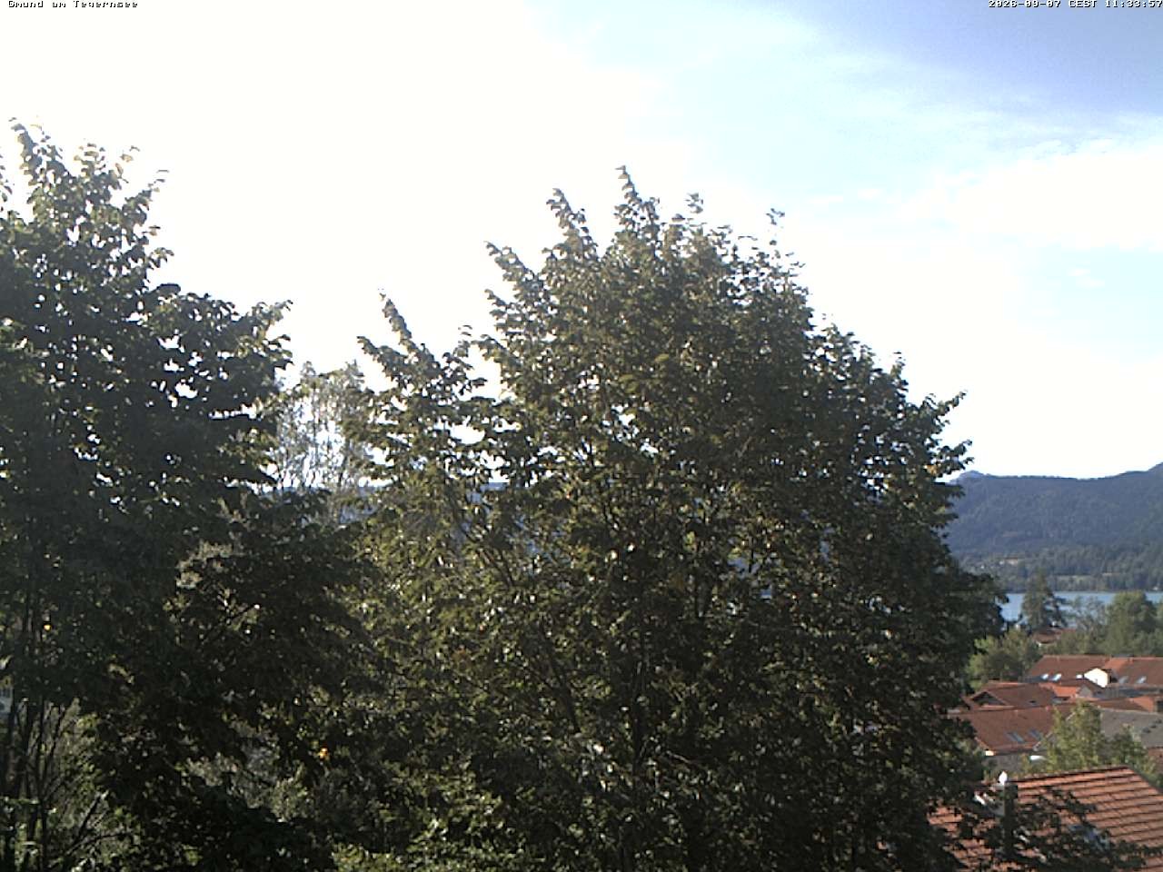 Archiv Foto Webcam Gmund am Tegernsee - Blick nach Süden