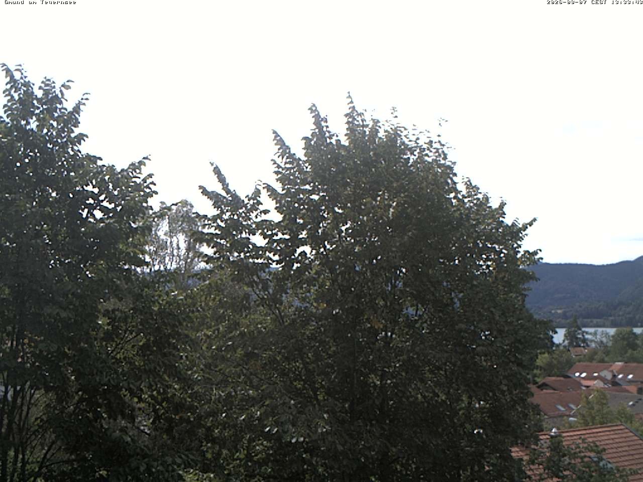 Archiv Foto Webcam Gmund am Tegernsee - Blick nach Süden