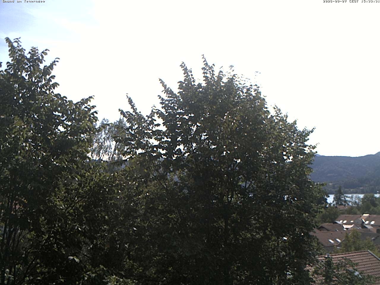 Archiv Foto Webcam Gmund am Tegernsee - Blick nach Süden