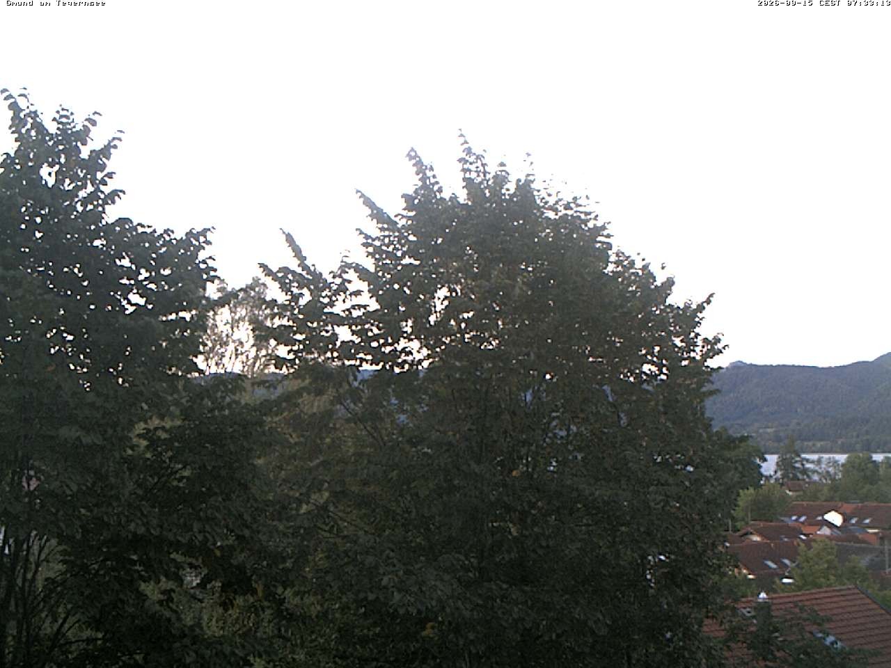 Archiv Foto Webcam Gmund am Tegernsee - Blick nach Süden