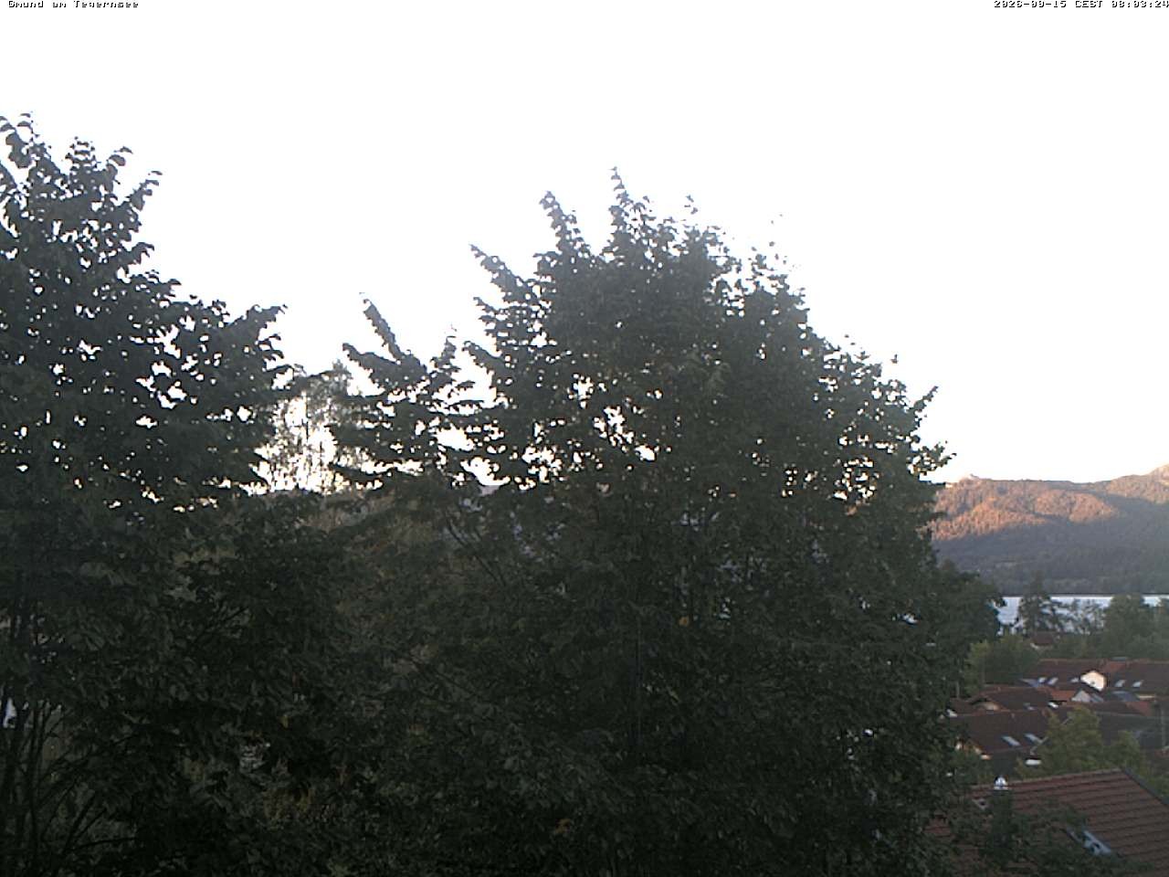 Archiv Foto Webcam Gmund am Tegernsee - Blick nach Süden