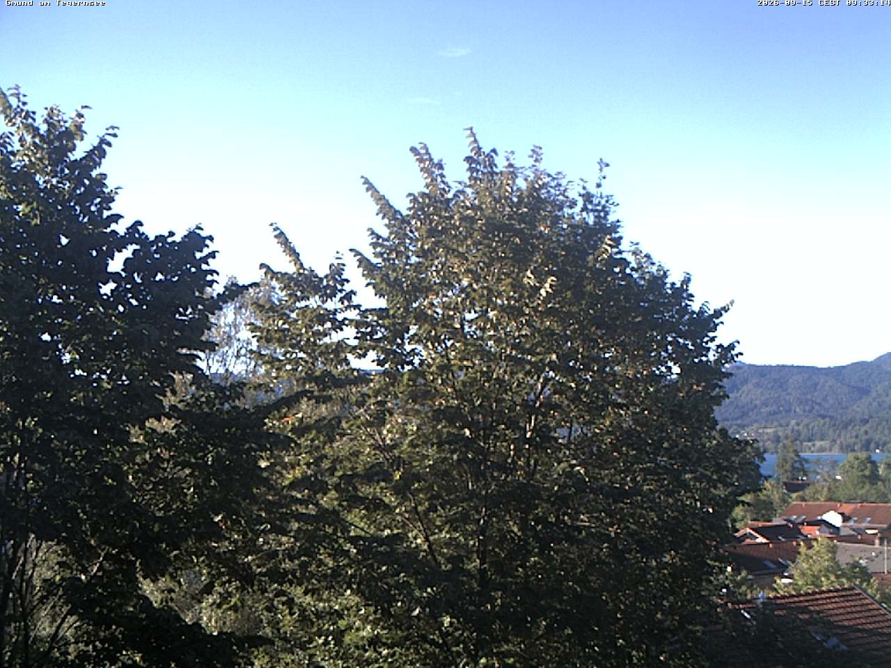 Archiv Foto Webcam Gmund am Tegernsee - Blick nach Süden