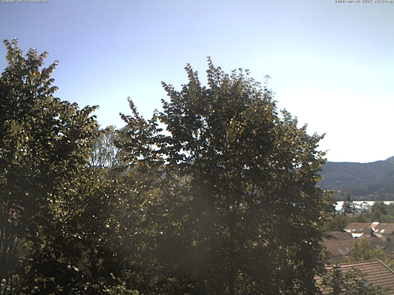 Archiv Foto Webcam Gmund am Tegernsee - Blick nach Süden