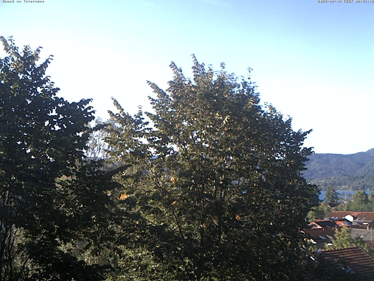 Archived image Webcam Gmund - Tegernsee - View to the South