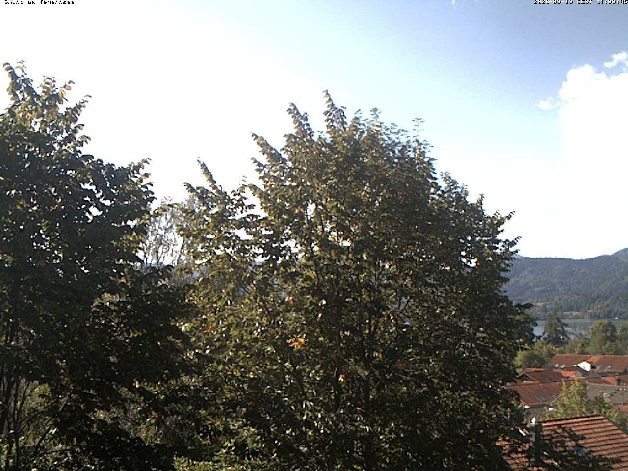 Archived image Webcam Gmund - Tegernsee - View to the South