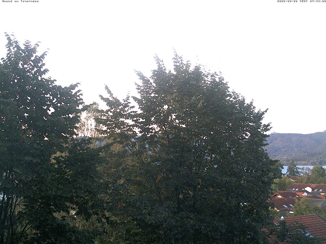 Archived image Webcam Gmund - Tegernsee - View to the South