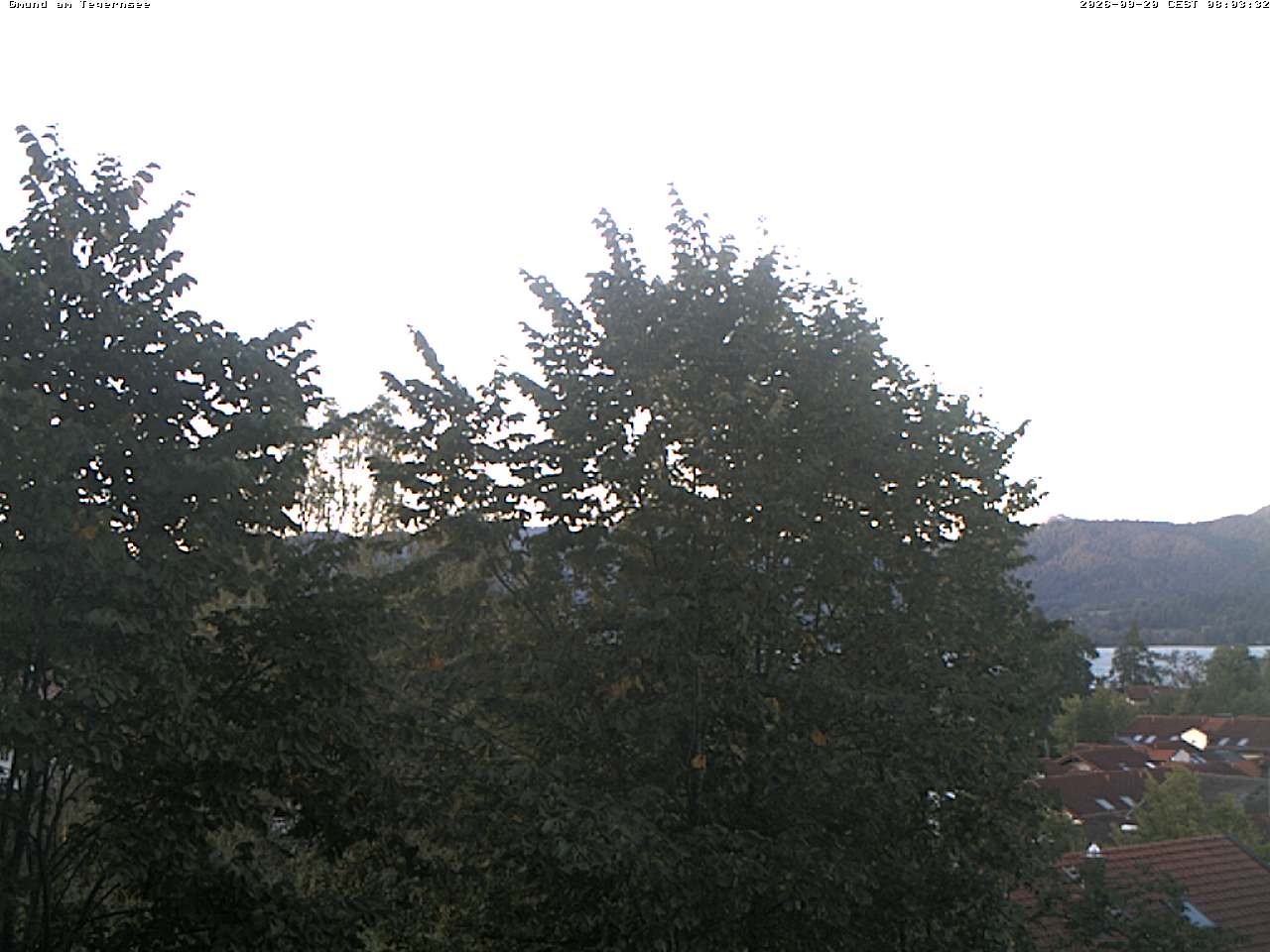 Archived image Webcam Gmund - Tegernsee - View to the South