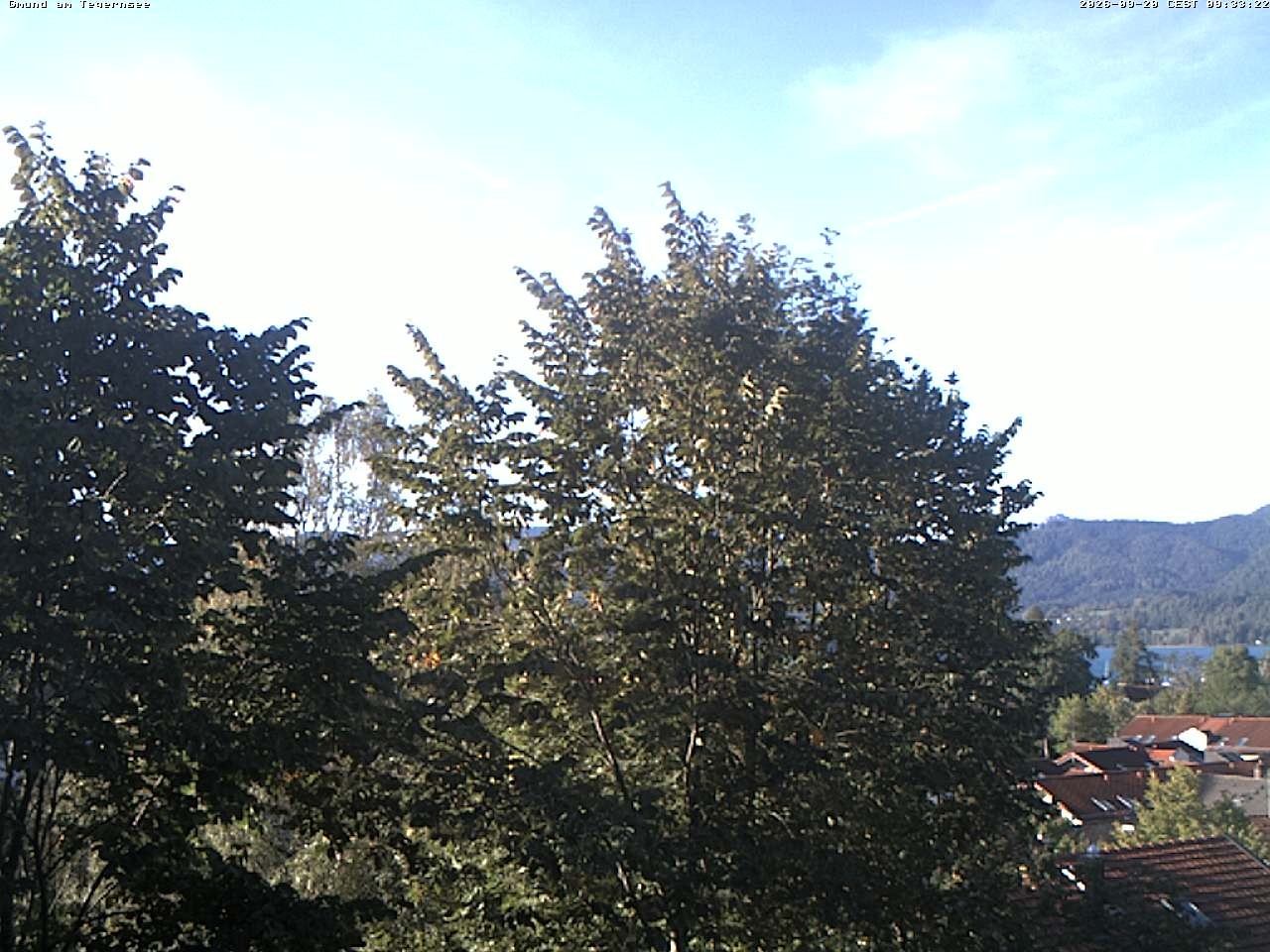 Archived image Webcam Gmund - Tegernsee - View to the South