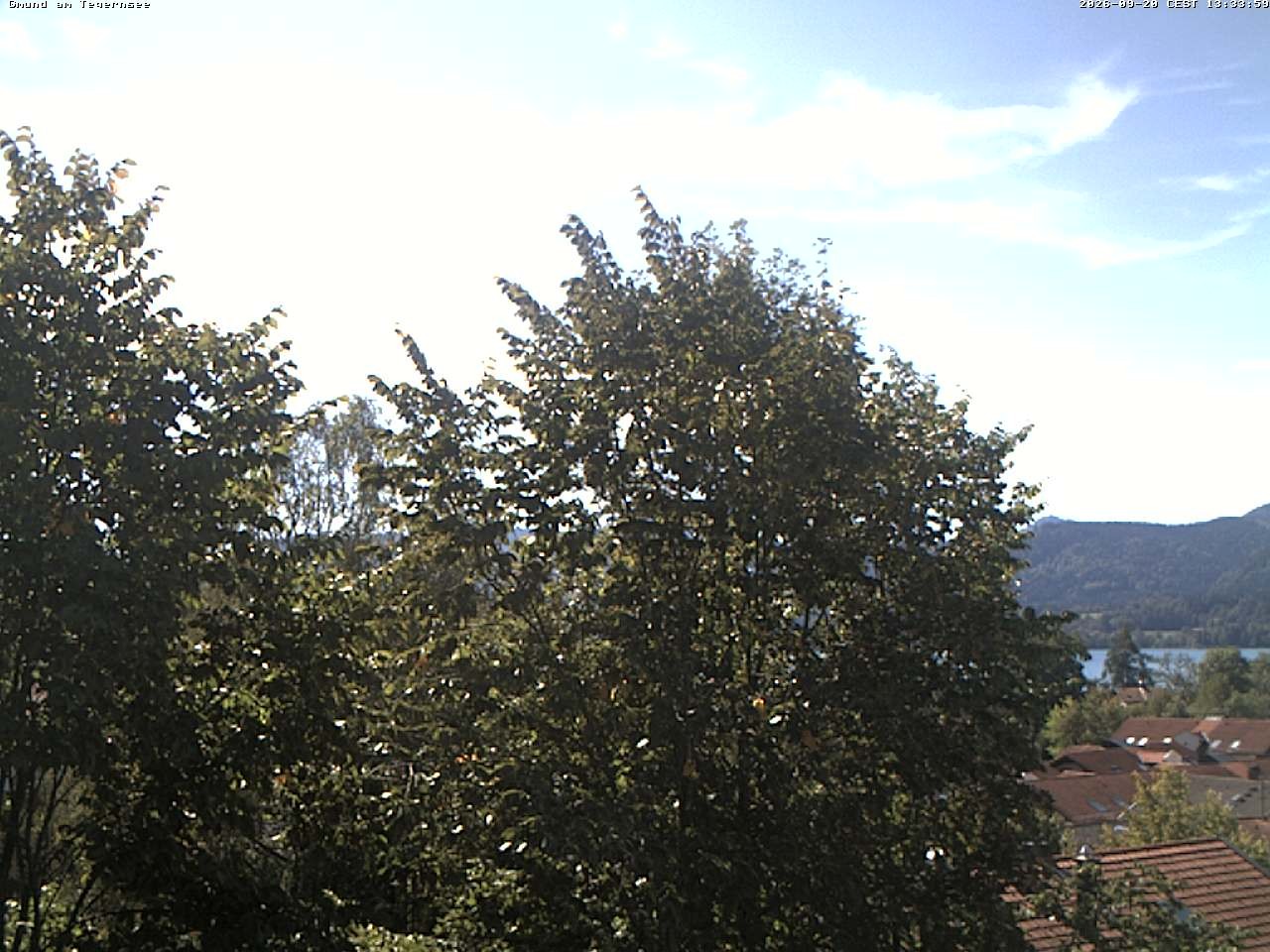 Archived image Webcam Gmund - Tegernsee - View to the South