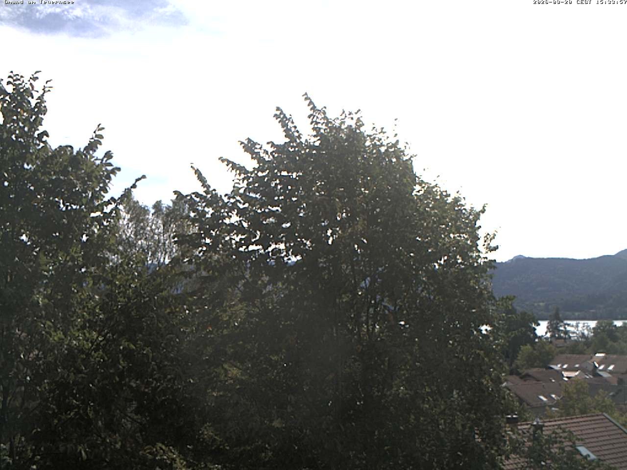 Archived image Webcam Gmund - Tegernsee - View to the South