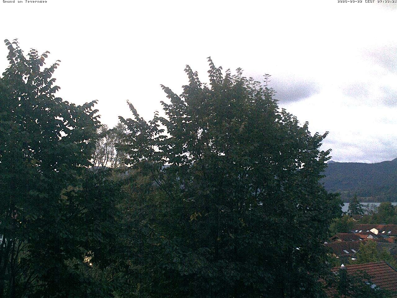 Archiv Foto Webcam Gmund am Tegernsee - Blick nach Süden