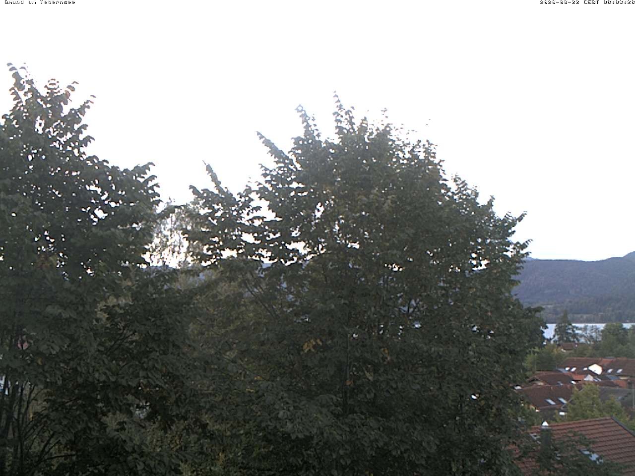 Archiv Foto Webcam Gmund am Tegernsee - Blick nach Süden