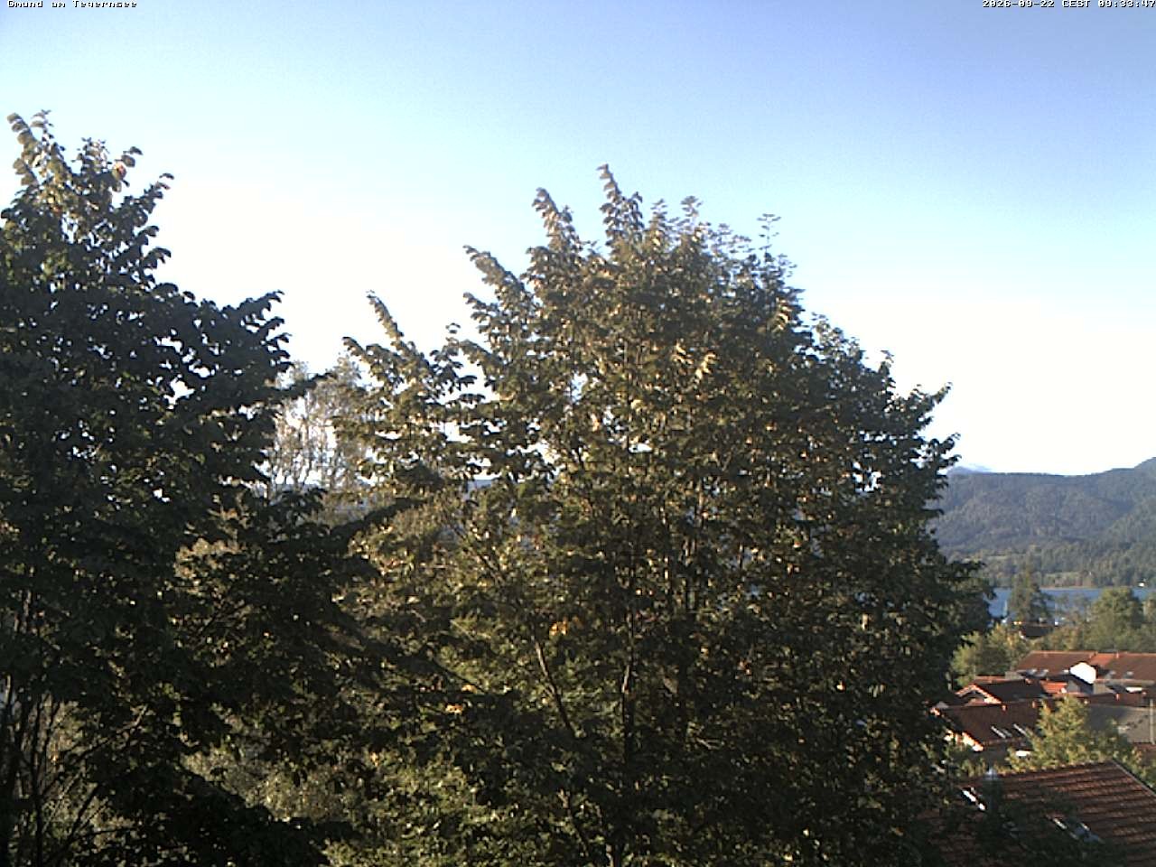 Archiv Foto Webcam Gmund am Tegernsee - Blick nach Süden