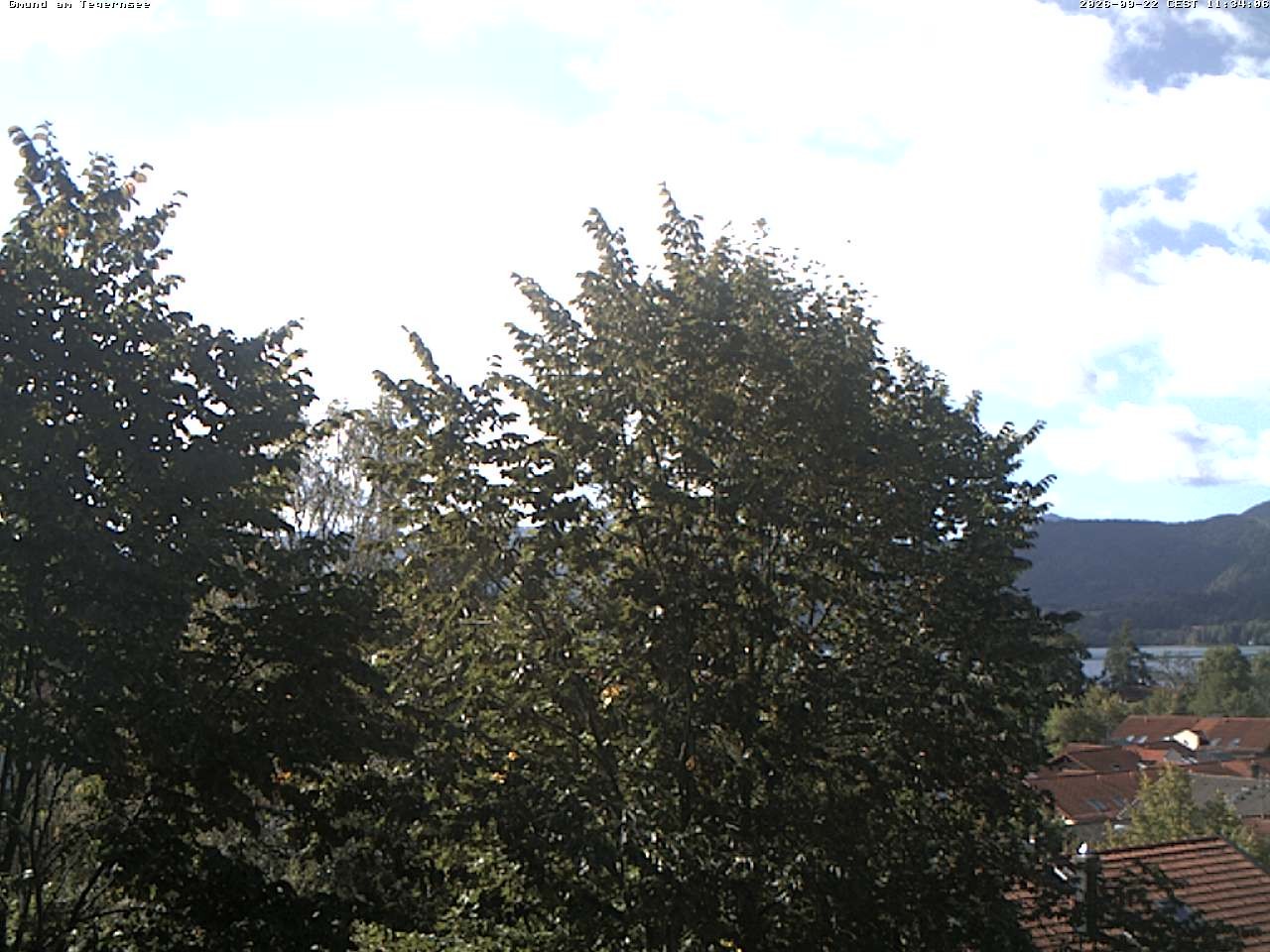 Archiv Foto Webcam Gmund am Tegernsee - Blick nach Süden