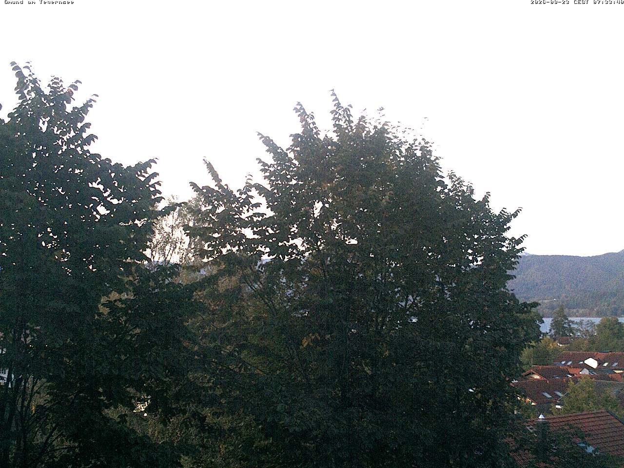 Archiv Foto Webcam Gmund am Tegernsee - Blick nach Süden