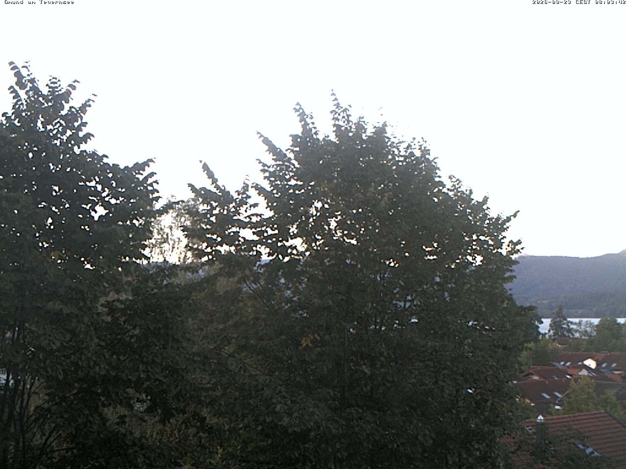 Archiv Foto Webcam Gmund am Tegernsee - Blick nach Süden