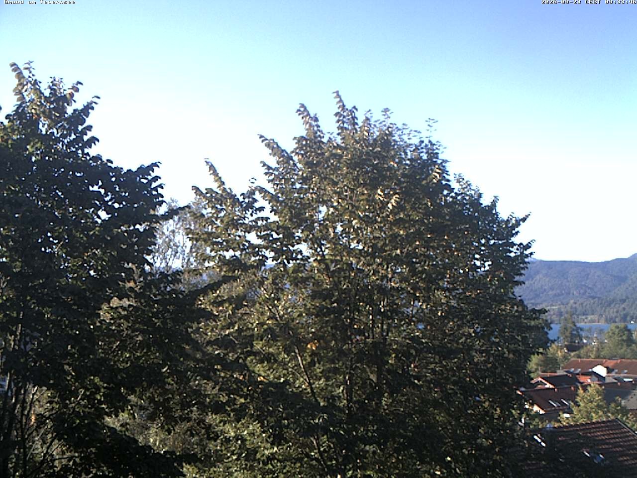 Archiv Foto Webcam Gmund am Tegernsee - Blick nach Süden