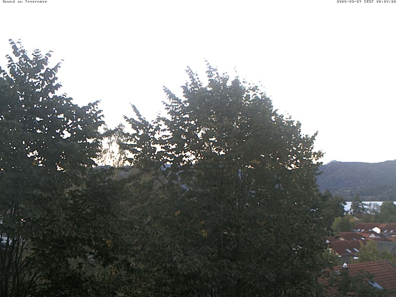 Archiv Foto Webcam Gmund am Tegernsee - Blick nach Süden