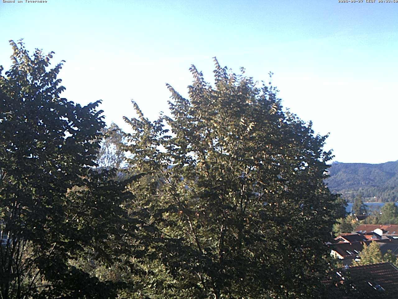Archiv Foto Webcam Gmund am Tegernsee - Blick nach Süden