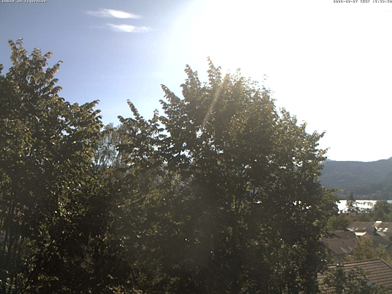 Archiv Foto Webcam Gmund am Tegernsee - Blick nach Süden