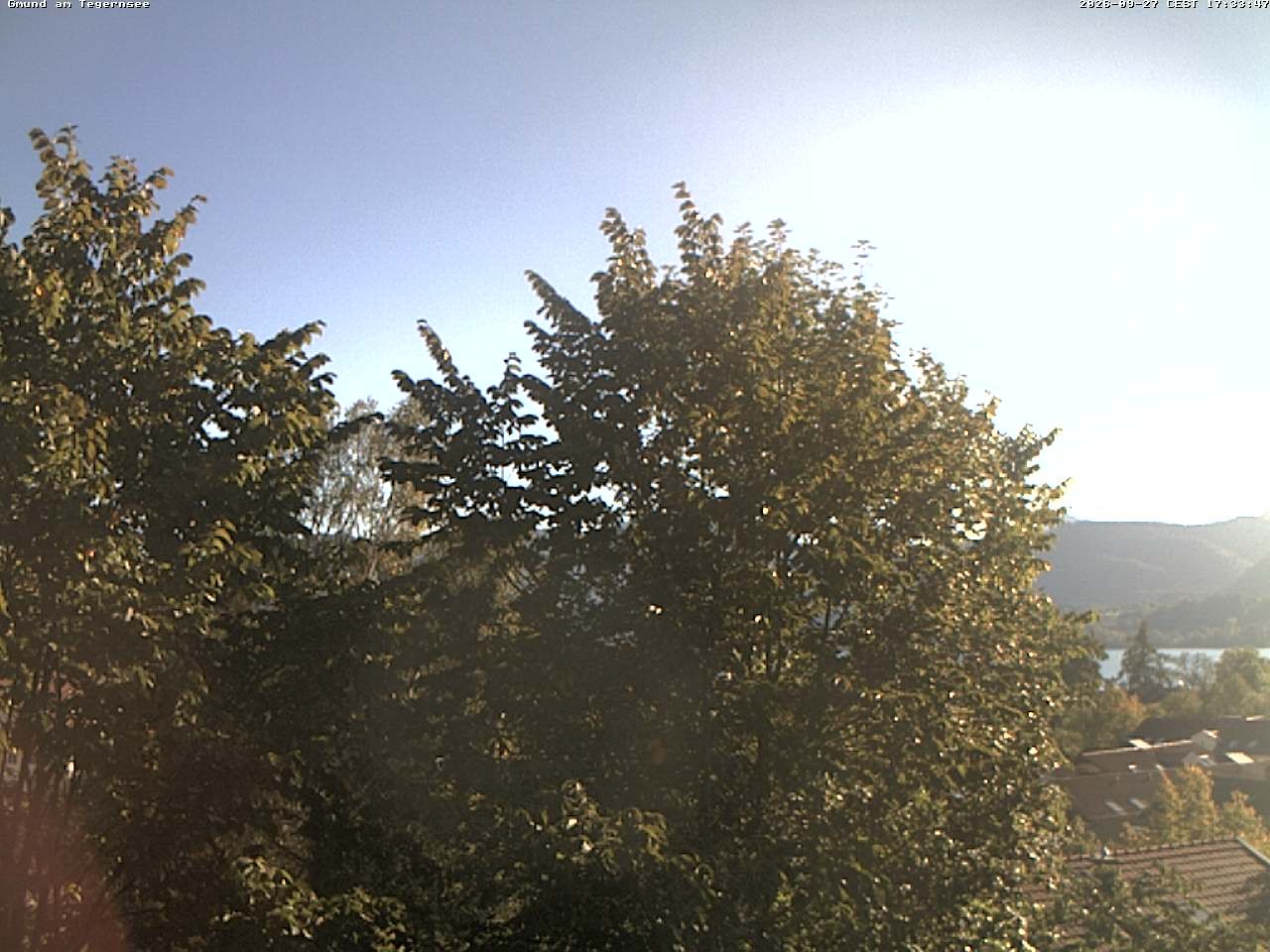 Archiv Foto Webcam Gmund am Tegernsee - Blick nach Süden
