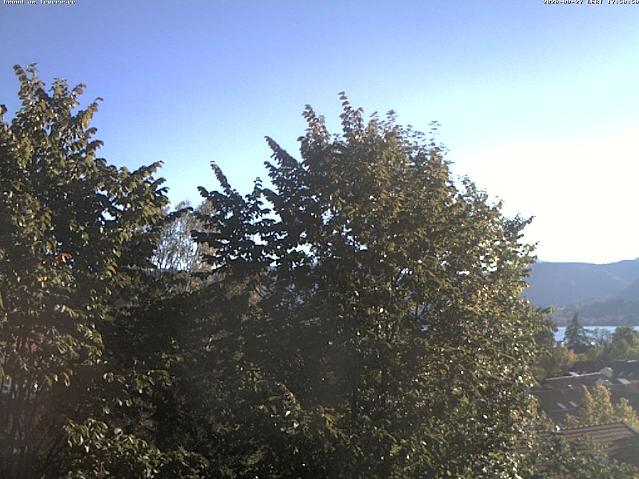 Archiv Foto Webcam Gmund am Tegernsee - Blick nach Süden