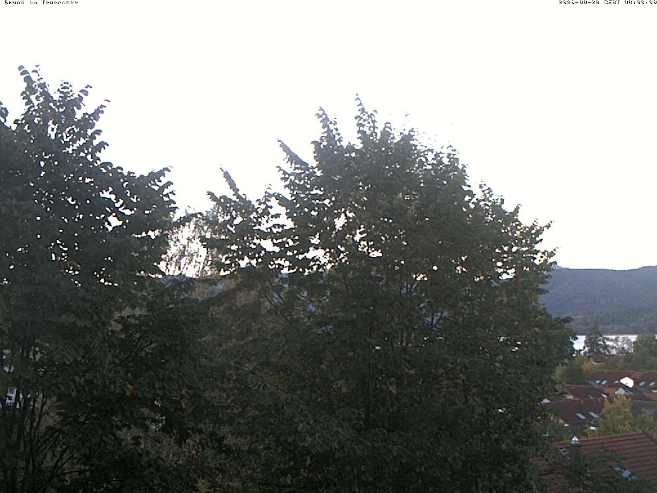 Archiv Foto Webcam Gmund am Tegernsee - Blick nach Süden