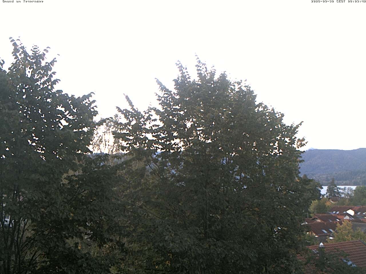 Archiv Foto Webcam Gmund am Tegernsee - Blick nach Süden